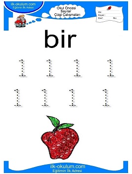 Çocuklar İçin Çizgi Çalışma Sayfaları 